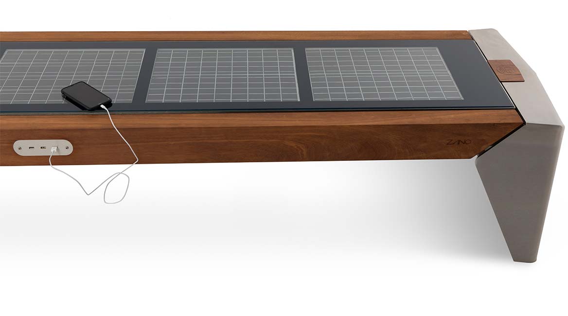 'Photon' Solar Bench Seat - 